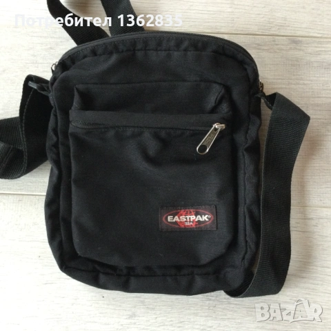 оригинална мъжка черна маркова чанта за през рамо EASTPAK от САЩ, снимка 9 - Чанти - 54039411