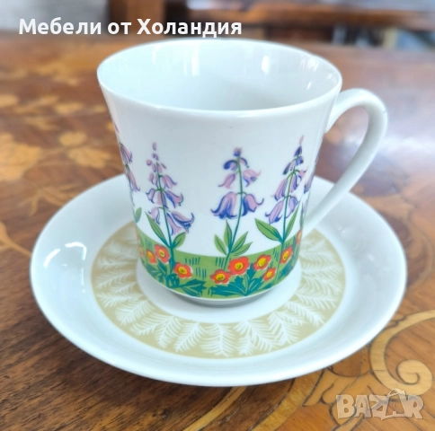 сервиз за кафе Villeroy&Boch на цветя, снимка 4 - Сервизи - 52364795
