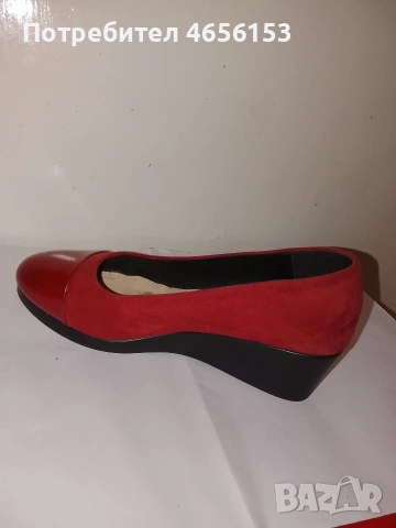 ДАМСКИ ЧЕРВЕНИ ОБУВКИ ,N 38 , снимка 3 - Дамски ежедневни обувки - 53437660