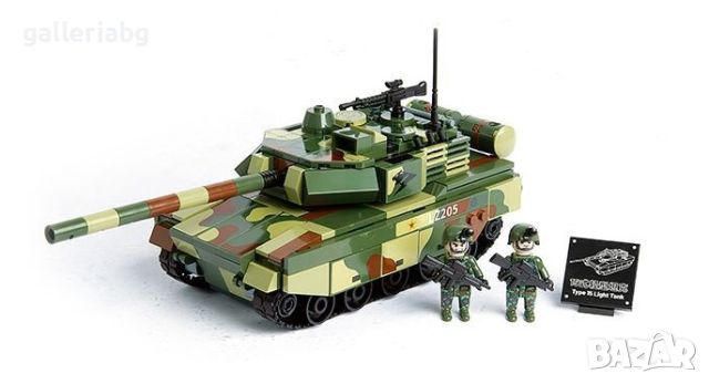 Конструктор Military Танк с фигурки, снимка 3 - Конструктори - 45450246