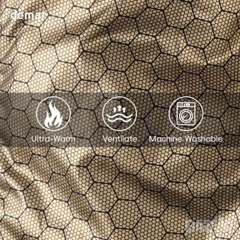 Зимно кучешко палто за кучета Poseca с колан, водоустойчиво, ветроустойчиво, М, червено, снимка 3 - За кучета - 51919849