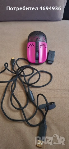 Xtrfy MZ1W RGB безжична игрална мишка черна, мишка