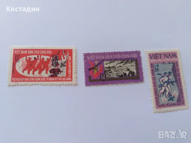 Пощенски марки Виетнам 1965, снимка 1 - Филателия - 46907216