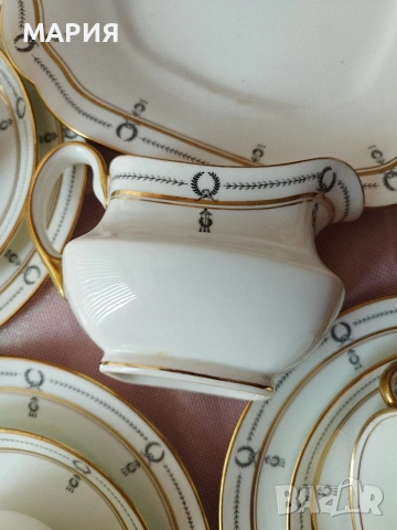 Aynsley 1905г костен сервиз 