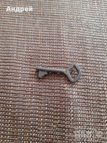 Стар метален ключ #25, снимка 3 - Колекции - 52630307
