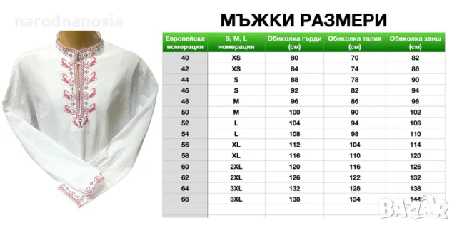 МЪЖКА РИЗА С БРОДИРАНА ШЕВИЦА - Модел 21, снимка 2 - Други - 47393073