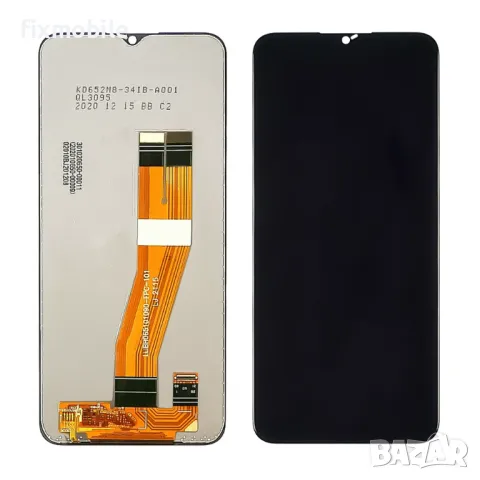 Дисплей за SAMSUNG A025/ A035/ A037/ M025 Galaxy A02S/ A03/ A03S/ M02S (2021) (163mm) с черен тъчскр, снимка 1 - Резервни части за телефони - 47632170