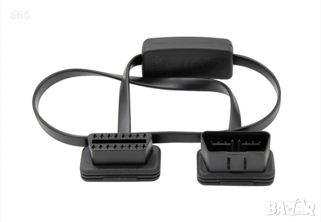 Techstar® Auto Cable Extension, OBD2, 60 cm, с бутон ON/OFF, снимка 4 - Аксесоари и консумативи - 53446321