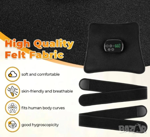 Безжичен LED Инфрачервен Масажор Червена Светлина Дълбоко Облекчаване Тяло Гръб Колене Стави Мускули, снимка 13 - Масажори - 50937975