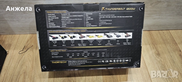 PSU Thortech 1200W 80 Plus Gold, снимка 4 - Захранвания и кутии - 53669470
