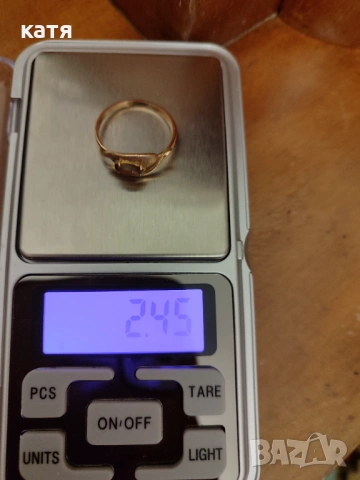 Златен пръстен 14 к , снимка 4 - Пръстени - 53939075
