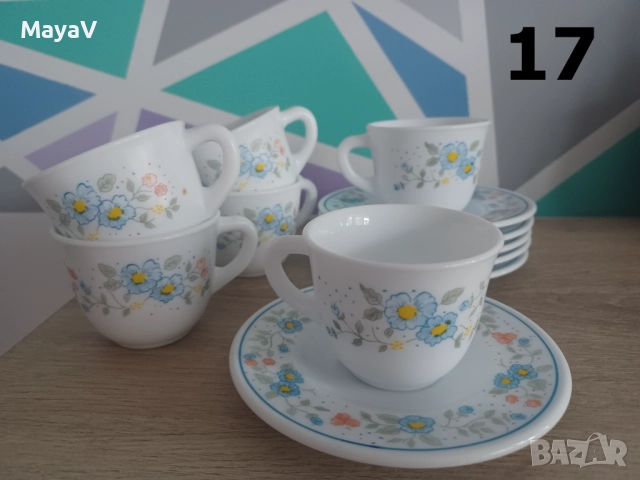 Порцеланови сервизи и стъклени чаши, комплект - различни видове, снимка 10 - Сервизи - 42614303