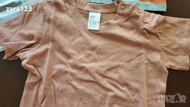 3 нови тениски за момче H&M, 80см, снимка 3 - Бебешки блузки - 45430362