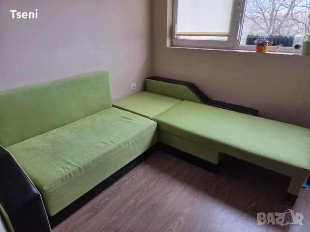 Ъглов диван с функция сън, снимка 2 - Дивани и мека мебел - 53947699