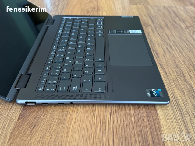 ЧИСТО НОВ 14' 2.2К Touch i5-1355u Lenovo Yoga 7 16GB LPDDR5/512GB NVMe/Подсветкa/Бат 12ч., снимка 15 - Лаптопи за работа - 53538193
