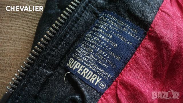 SUPERDRY LEATHER Jacket Размер XL мъжко яке естествена кожа 2-63, снимка 15 - Якета - 46760734