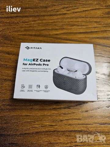 Pitaka MagEZ 600D калъф MagSafe от арамидни влакна за Apple AirPods Pro, снимка 1 - Bluetooth слушалки - 45700052