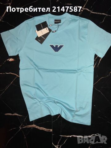 Мъжки тениски Emporio Armani , снимка 1 - Тениски - 45232975