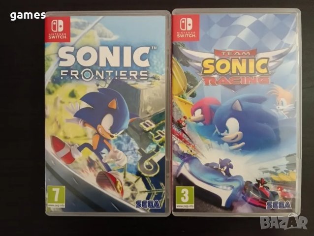 Sonic Frontiers и Team Sonic Racing за Nintendo Switch, снимка 1 - Игри за Nintendo - 47152996