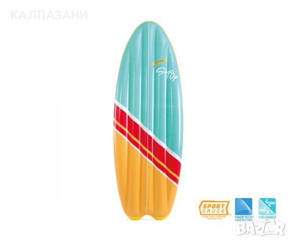 Надуваема дъска за сърф INTEX Surf'S UP Mats, асортимент 58152EU, снимка 3 - Надуваеми играчки - 46430512