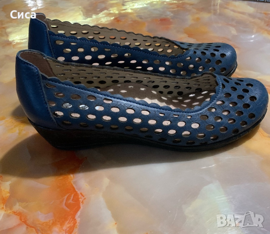 Обувки ,естествена кожа,тъмно сини, снимка 6 - Дамски елегантни обувки - 45011169
