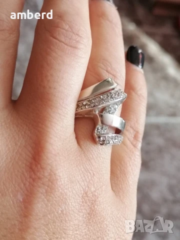 Уникален сребърен пръстен - модел R009, снимка 6 - Пръстени - 51405111