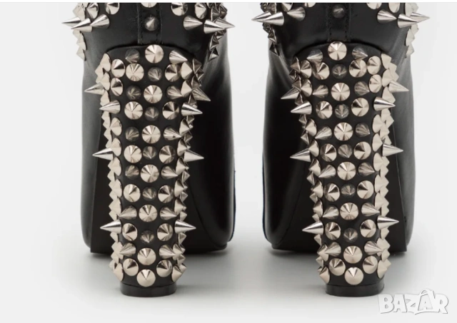 Боти на платформа с шипове Jeffrey Campbell "Havana Last" ,  номер 37, снимка 7 - Дамски боти - 53489583