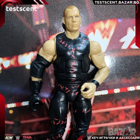 Екшън фигура WWE Kane The Big Red Machine Elite Unmasked figure Кейн mattel wwe, снимка 1 - Колекции - 49511447