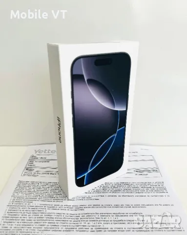 НОВ! iPhone 16 Pro 256GB Black Titanium 3г.ГАРАНЦИЯ!, снимка 1 - Apple iPhone - 49560926