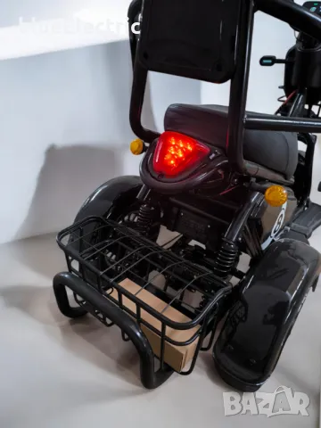 Двуместна електрическа триколка blueElectric Pudding 1800W | 48V | 23Ah | BLACK, снимка 10 - Мотоциклети и мототехника - 49745635