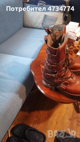 рокерски ботуши, снимка 2 - Мъжки боти - 53438613