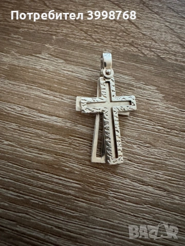 Сребърен кръст уникат, снимка 2 - Колиета, медальони, синджири - 53390481