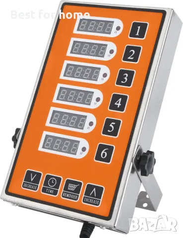 Шест канален кухненски таймер-дигитален с функция напомняне YOOYIST, снимка 5 - Обзавеждане на кухня - 50045364