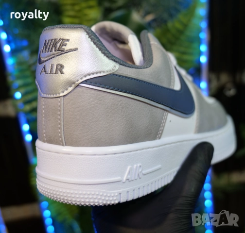Мъжки маратонки Nike Air Force 1 бяло и сиво, снимка 2 - Маратонки - 51637472