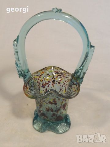 стъклена кошница Murano , снимка 2 - Декорация за дома - 46016908