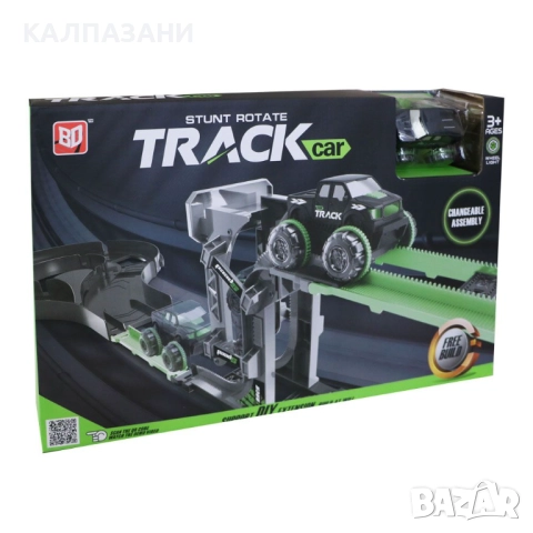 Stunt Rotate Track Писта с кола със светещи гуми и естакада 2112B0198, снимка 4 - Коли, камиони, мотори, писти - 52037669