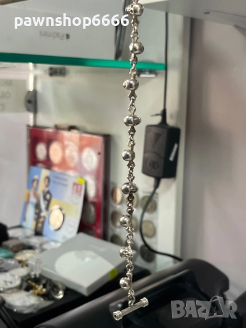Сребърна верижка за джобен часовник, снимка 10 - Антикварни и старинни предмети - 51455277