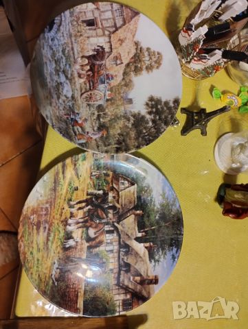 Колекционерски с печат чинии с коне, снимка 1 - Статуетки - 45538619