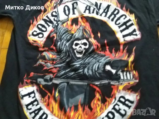 Sons of anarchy Road Gear Fear bthe reaper тениска размер С, снимка 4 - Тениски - 49963751
