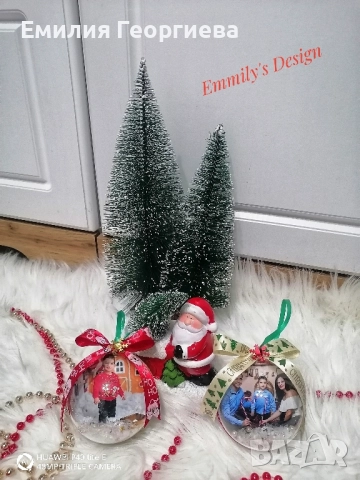 Коледни топки със снимки ♥️, снимка 16 - Коледни подаръци - 52621899