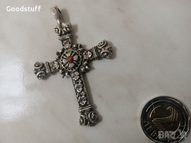 Стар Кръст етно, фигурален, релефен

, снимка 3 - Антикварни и старинни предмети - 45673019