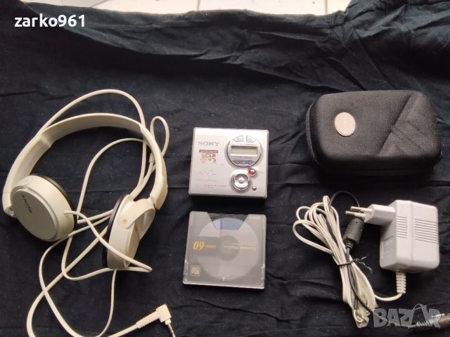 страхотен мини диск оригинален плеър SONY+1диск за запис, снимка 7 - MP3 и MP4 плеъри - 45827974