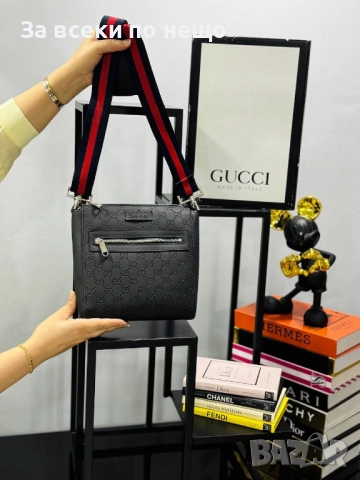 Gucci Мъжка Чанта За През Рамо Гучи - Налични Различни Цветове Код E894, снимка 2 - Чанти - 51864678