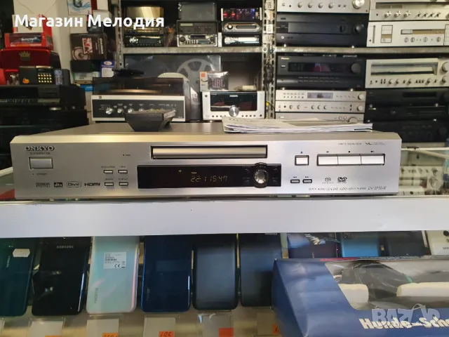 CD Player ONKYO DV-SP504E Super Audio CD & DVD Audio/Video Player ONKYO DV-SP504E С оригинално диста, снимка 2 - Декове - 48363930