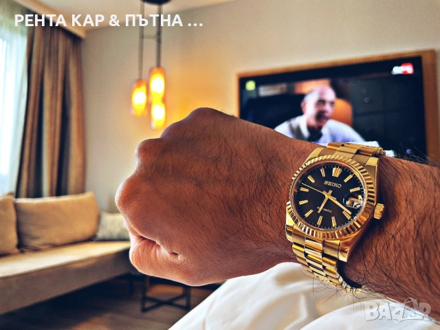 Seiko Datejust Gold - 36mm Automatic, снимка 4 - Мъжки - 52582789