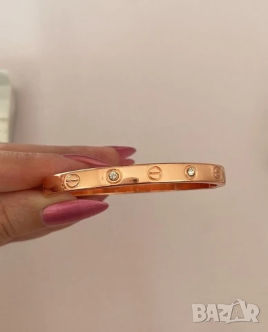 гривна от висококачествена медицинска стомана cartier , снимка 2 - Гривни - 50725568