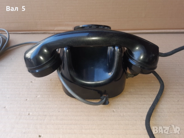 Стар български бакелитов телефон - 1963 г, снимка 5 - Антикварни и старинни предмети - 52248645