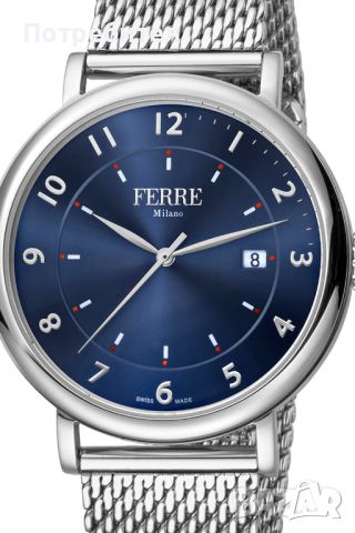 Мъжки Луксозен Часовник Ferre Milano Swiss Made, снимка 2 - Мъжки - 45630704