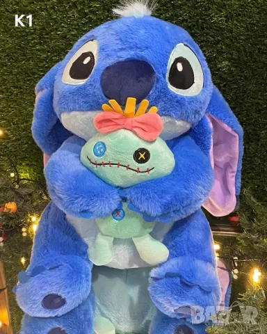 Плюшен Стич 60см, Плюшена играчка Stitch с извънземно , снимка 1 - Плюшени играчки - 48846815