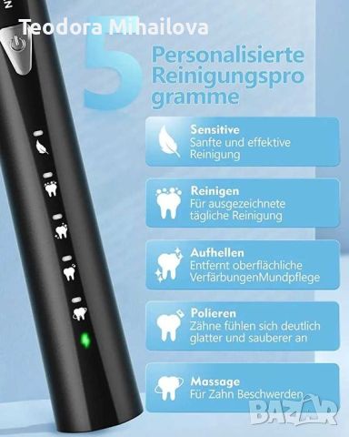 Ултразвукова четка за зъби PHYLIAN sonic toothbrush, снимка 4 - Други - 46639570